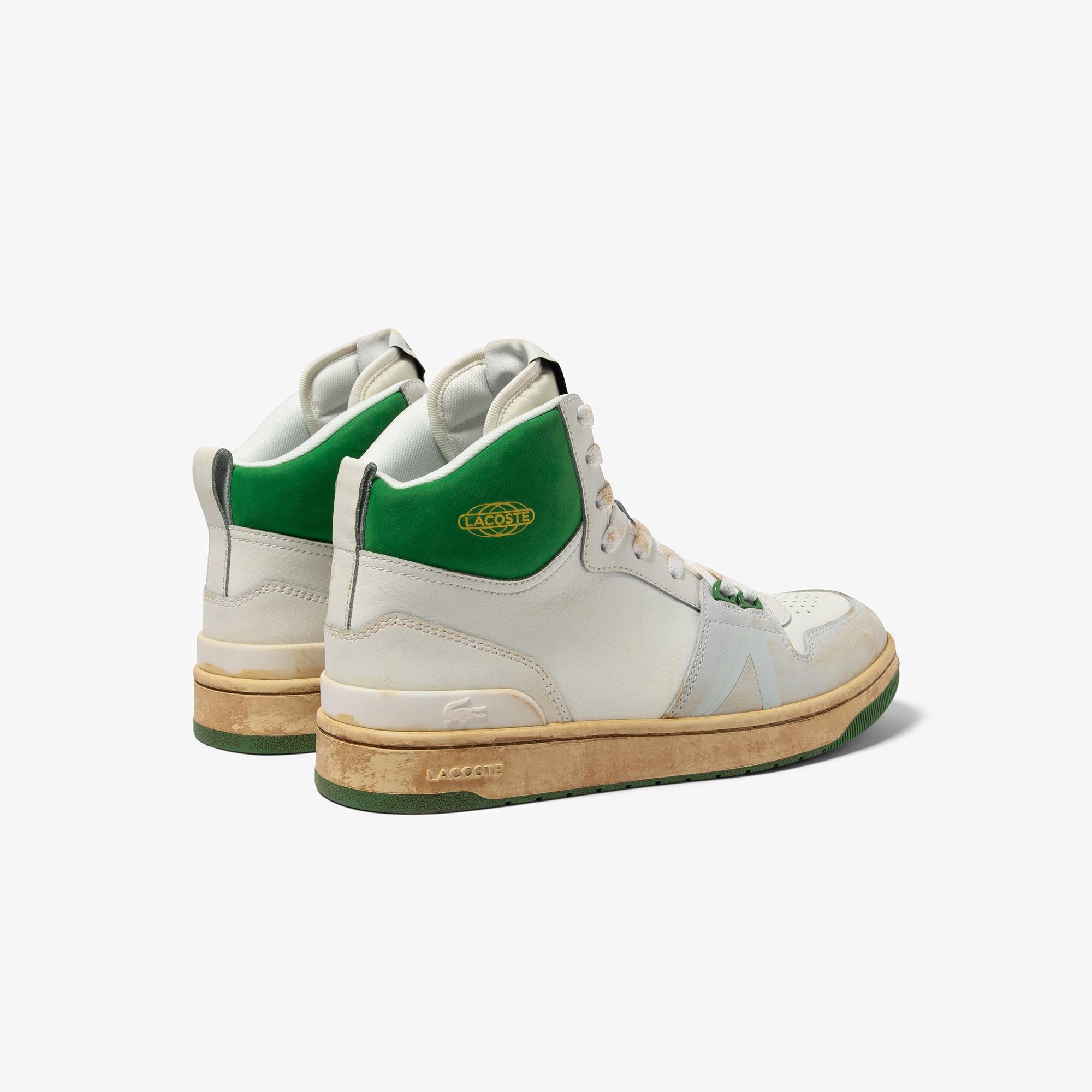 Lacoste L001 Mid Erkek Beyaz Sneaker. 3