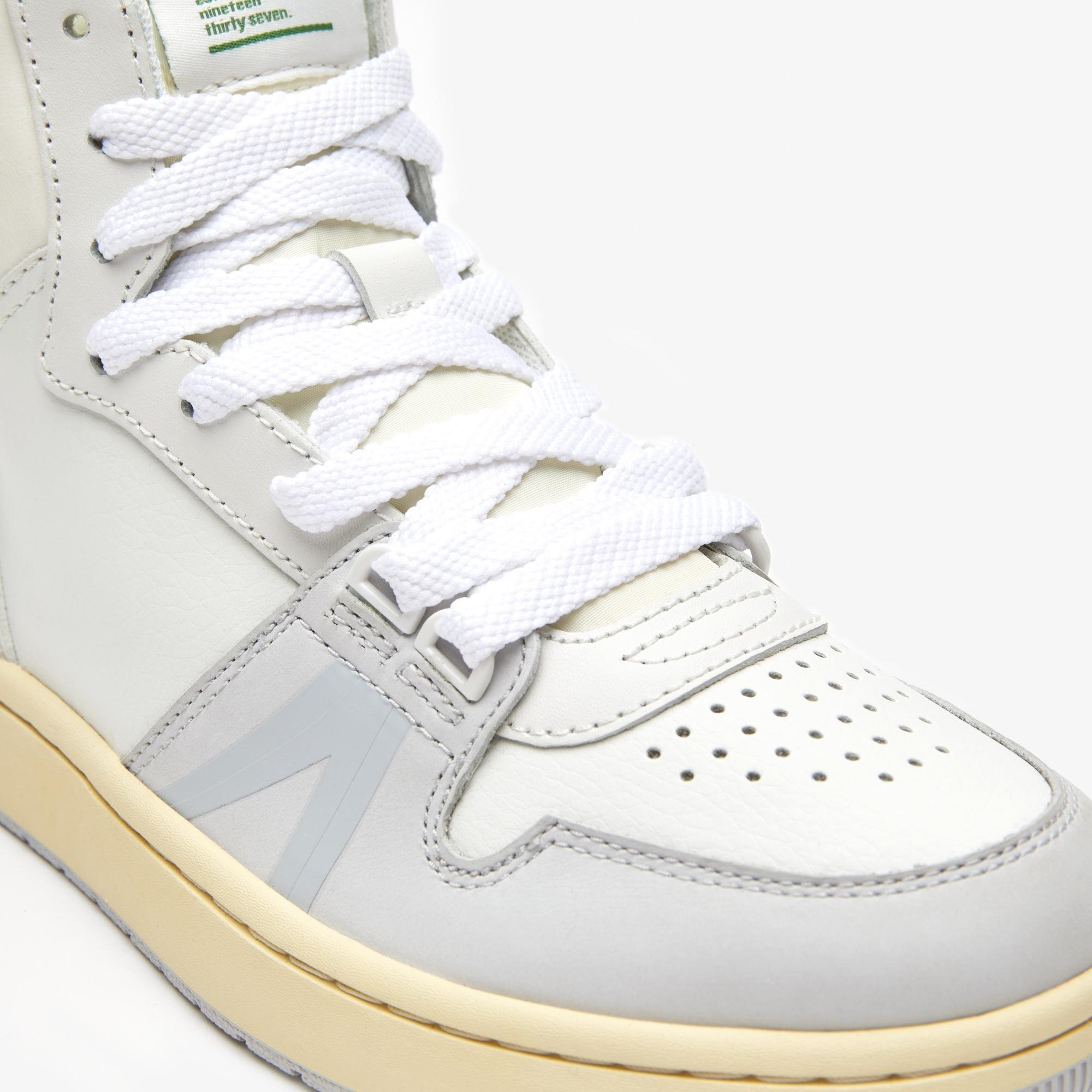 Lacoste L001 Mid Kadın Beyaz Sneaker. 6