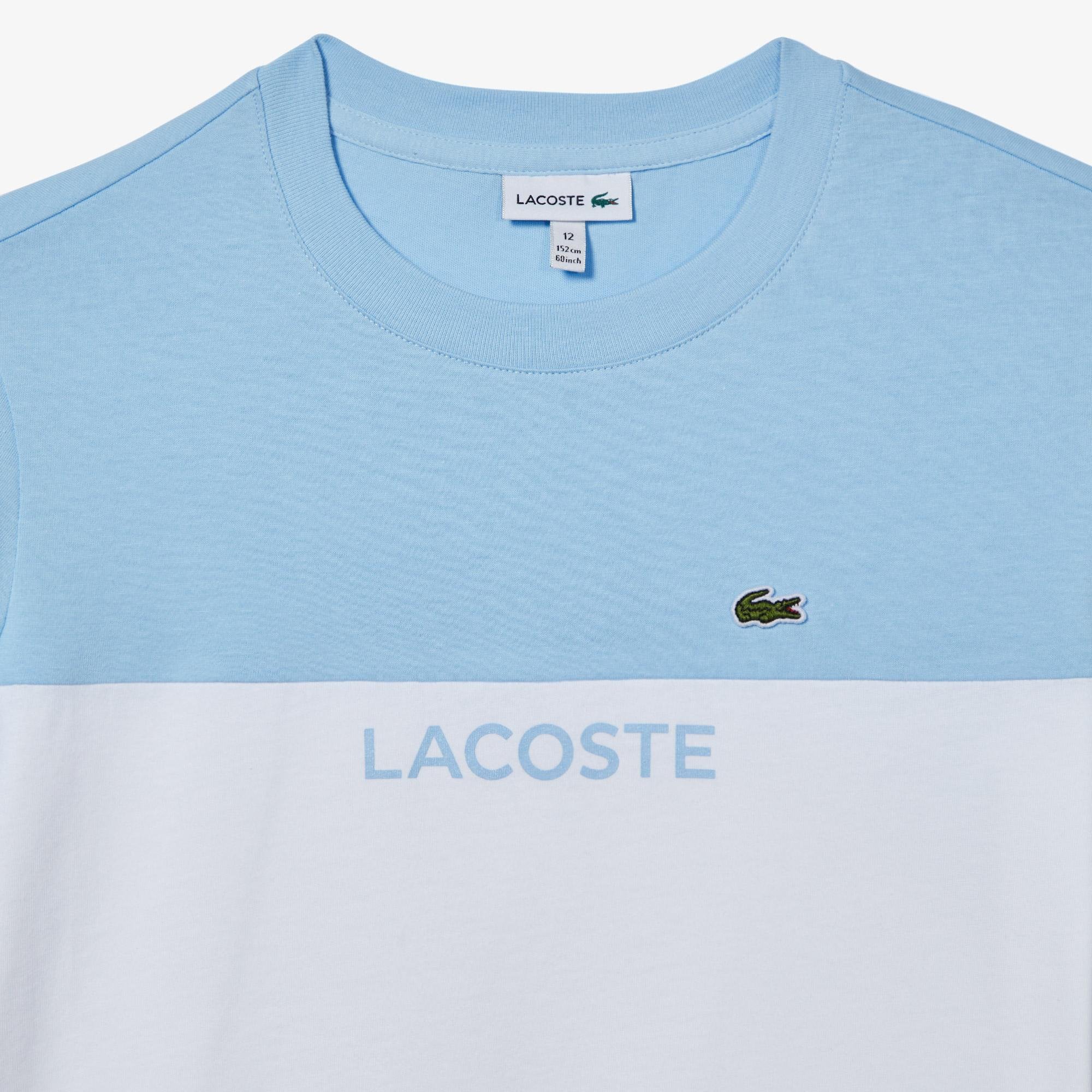 Lacoste Kids’  Colourblock Organic Cotton Jersey T-shirt