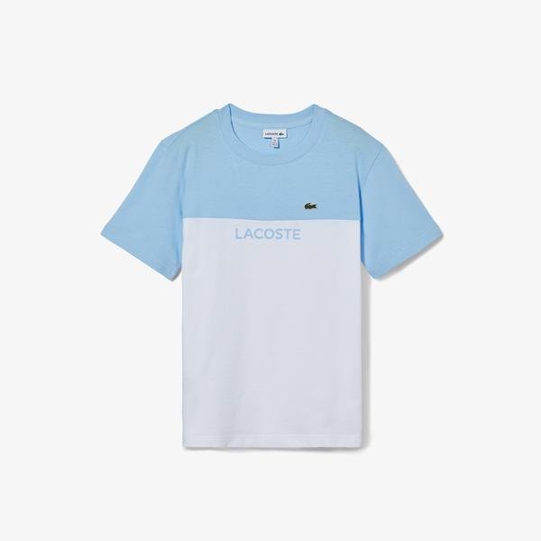 Lacoste Kids’  Colourblock Organic Cotton Jersey T-shirt