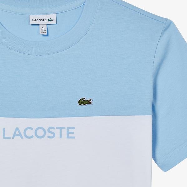Detské tričko Lacoste Colourblock z organickej bavlny