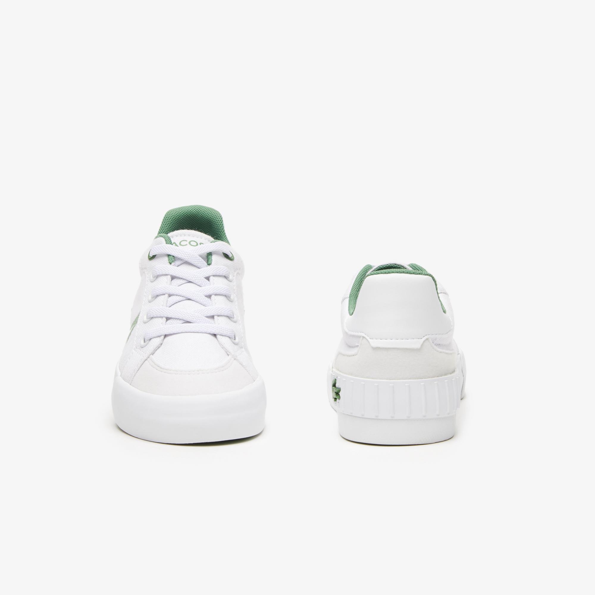 Lacoste L004 Çocuk Beyaz Sneaker. 5