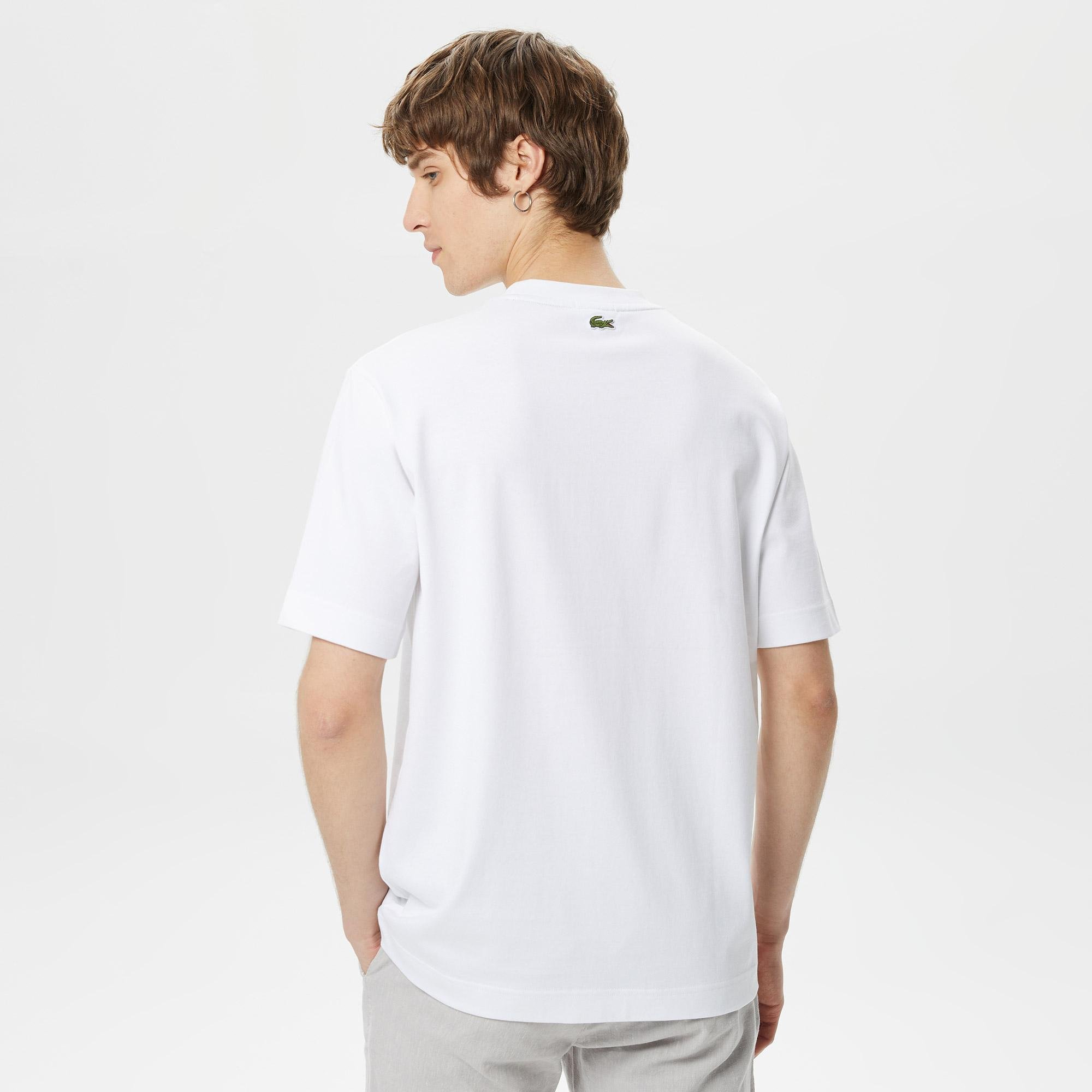 Lacoste Unisex veľké tričko z organickej bavlny voľného strihu