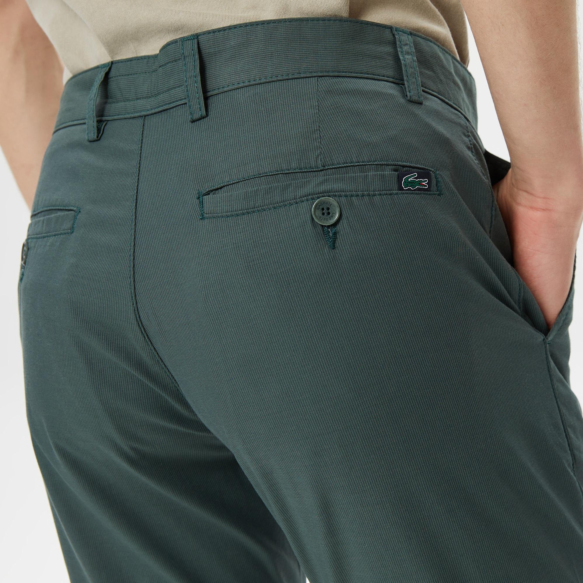 Lacoste Erkek Slim Fit Yeşil Pantolon. 5