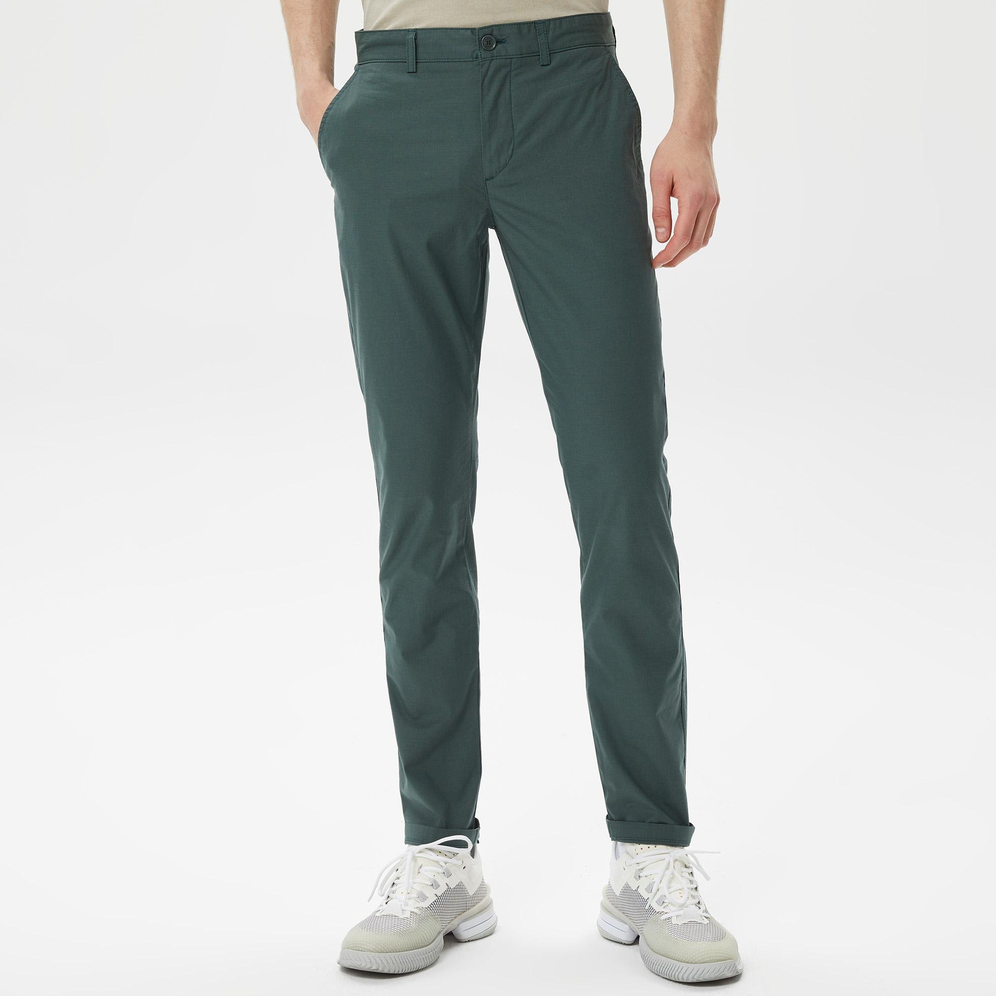 Lacoste Erkek Slim Fit Yeşil Pantolon. 3