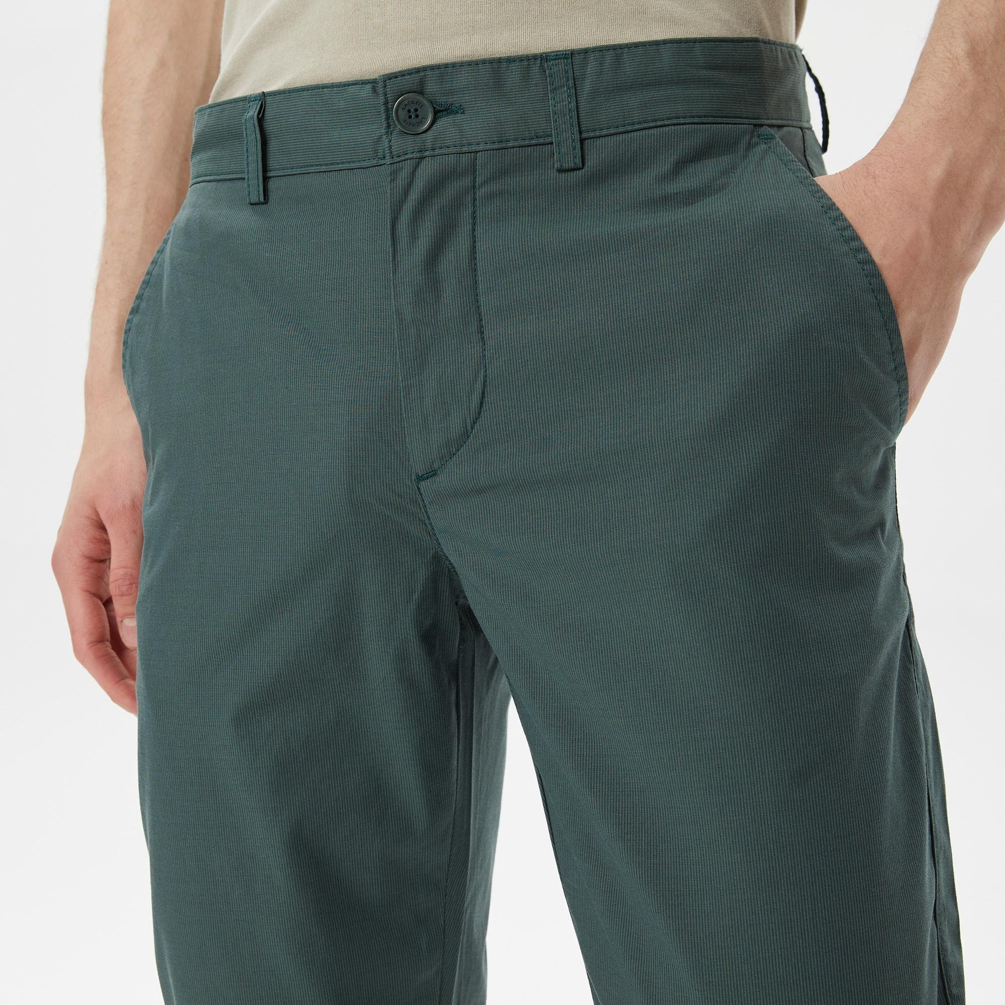 Lacoste Erkek Slim Fit Yeşil Pantolon. 4