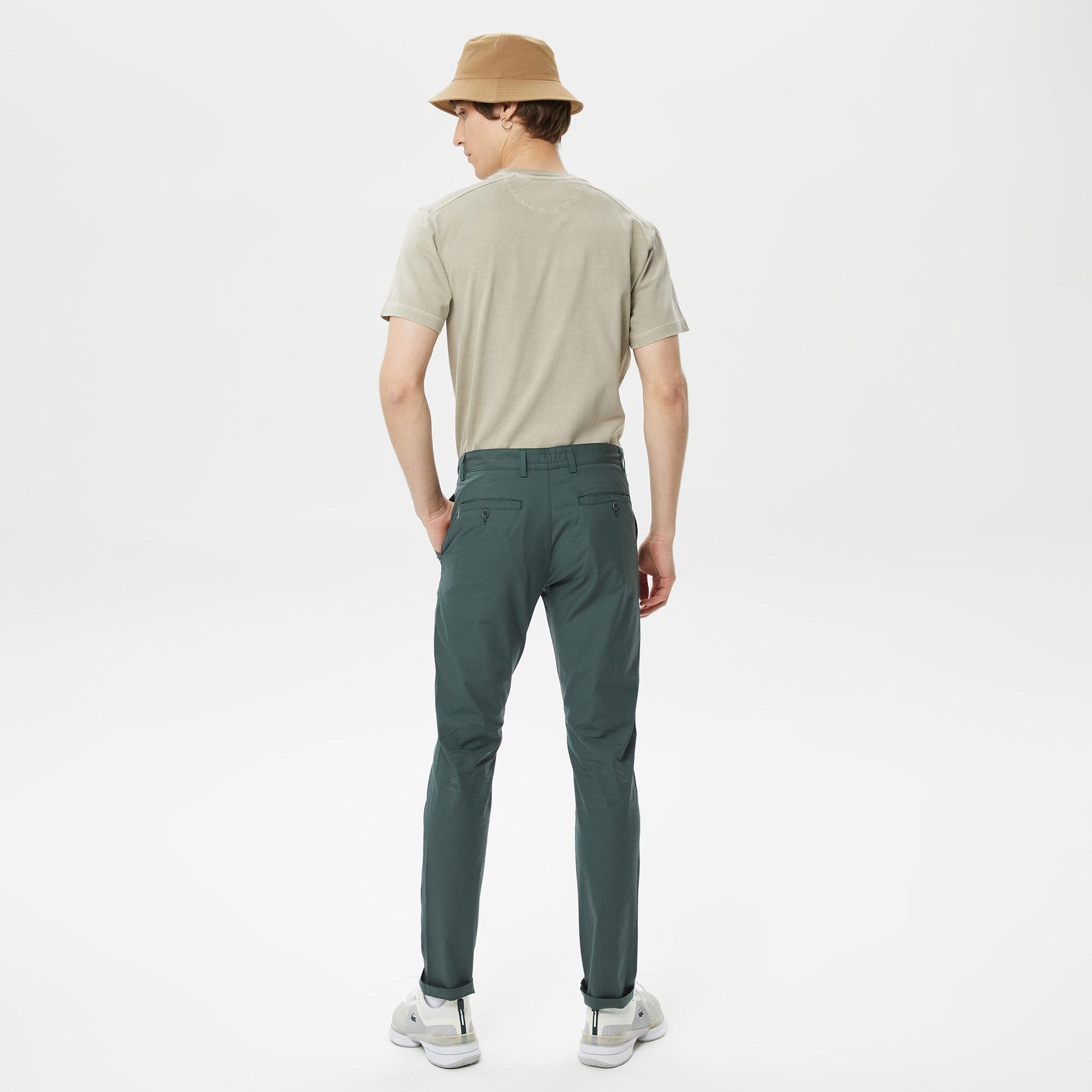 Lacoste Erkek Slim Fit Yeşil Pantolon. 2