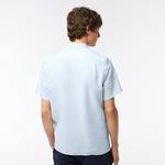 Lacoste pánska ľanová košeľa s krátkym rukávom