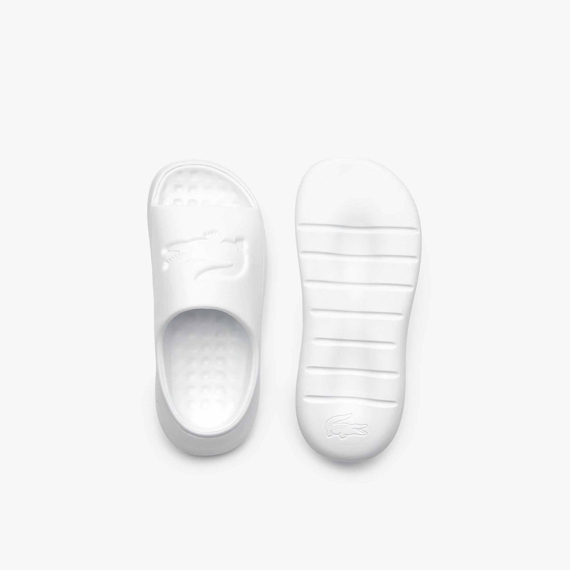 White men's slippers Lacoste Croco 3.0
