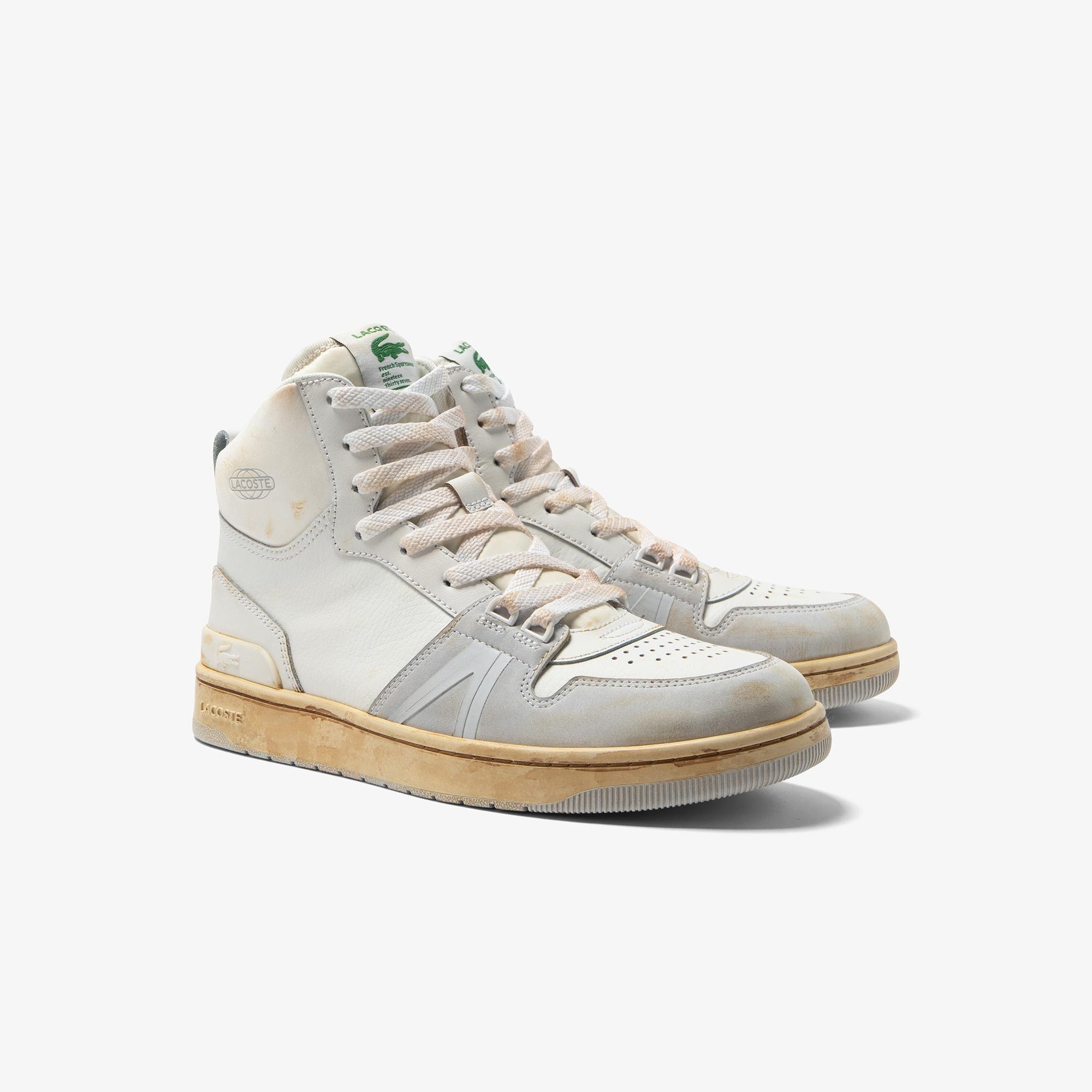 Lacoste L001 Mid Erkek Beyaz Sneaker. 2