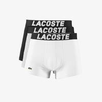 Lacoste Men's Branded Jersey Trunk Three-PackNUA
