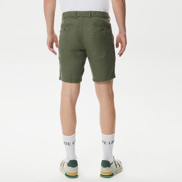 Lacoste Men's Linen Bermuda Shorts