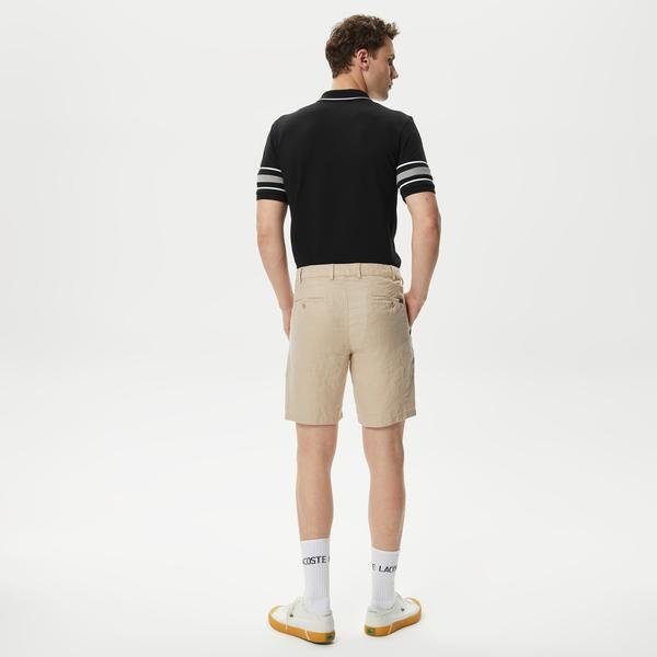 Lacoste Men's Linen Bermuda Shorts