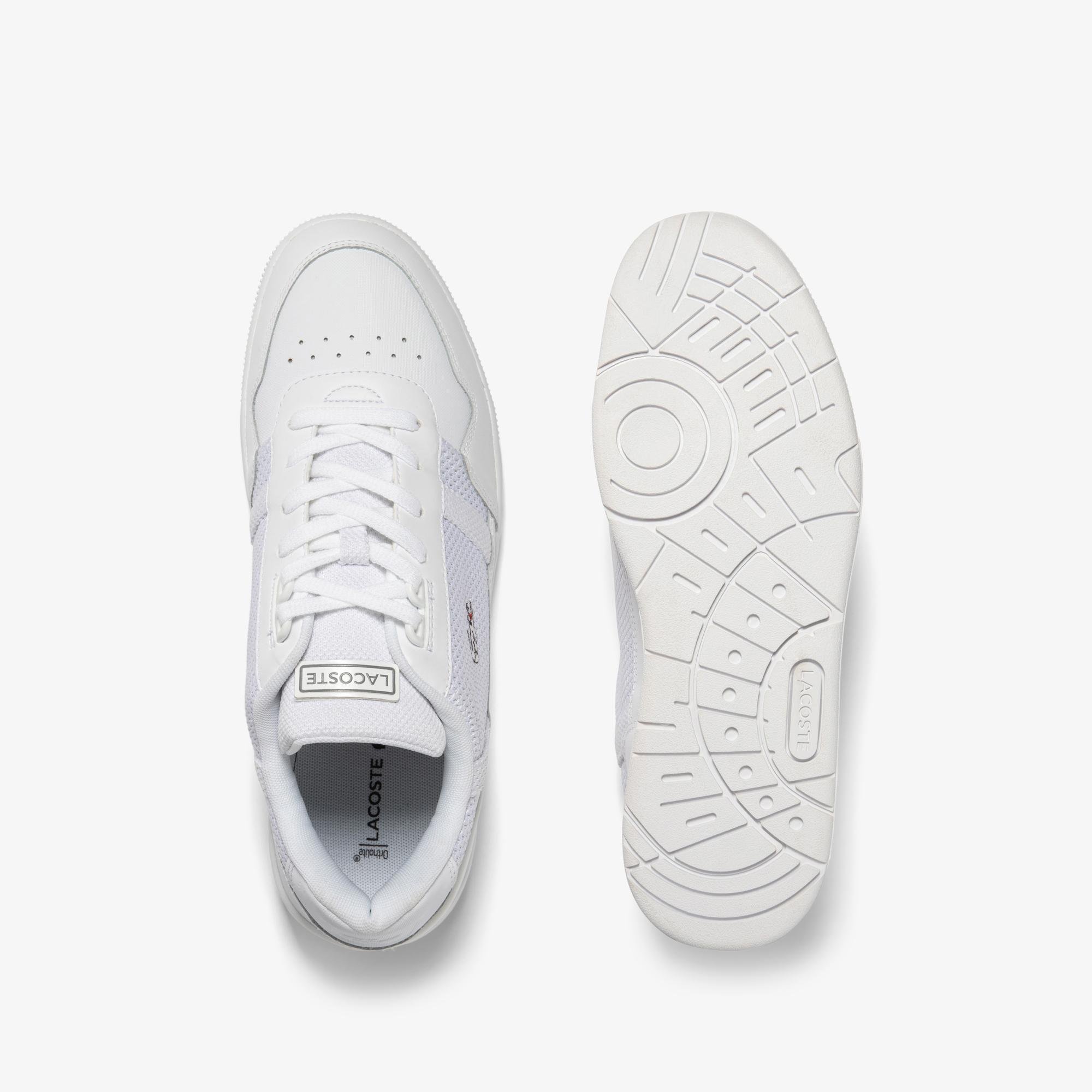 Lacoste T-Clip Piqué Erkek Beyaz Sneaker. 4