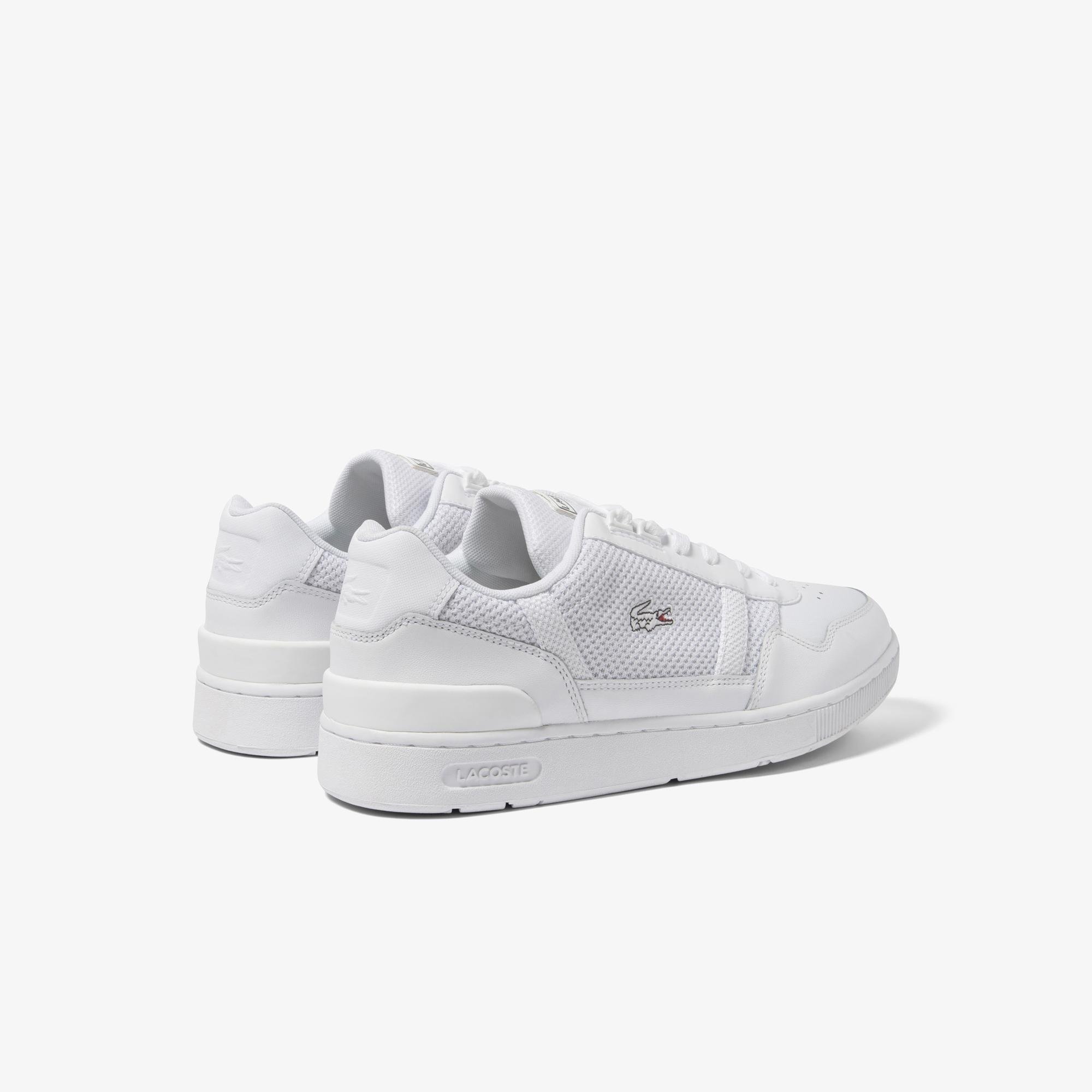 Lacoste T-Clip Piqué Erkek Beyaz Sneaker. 3