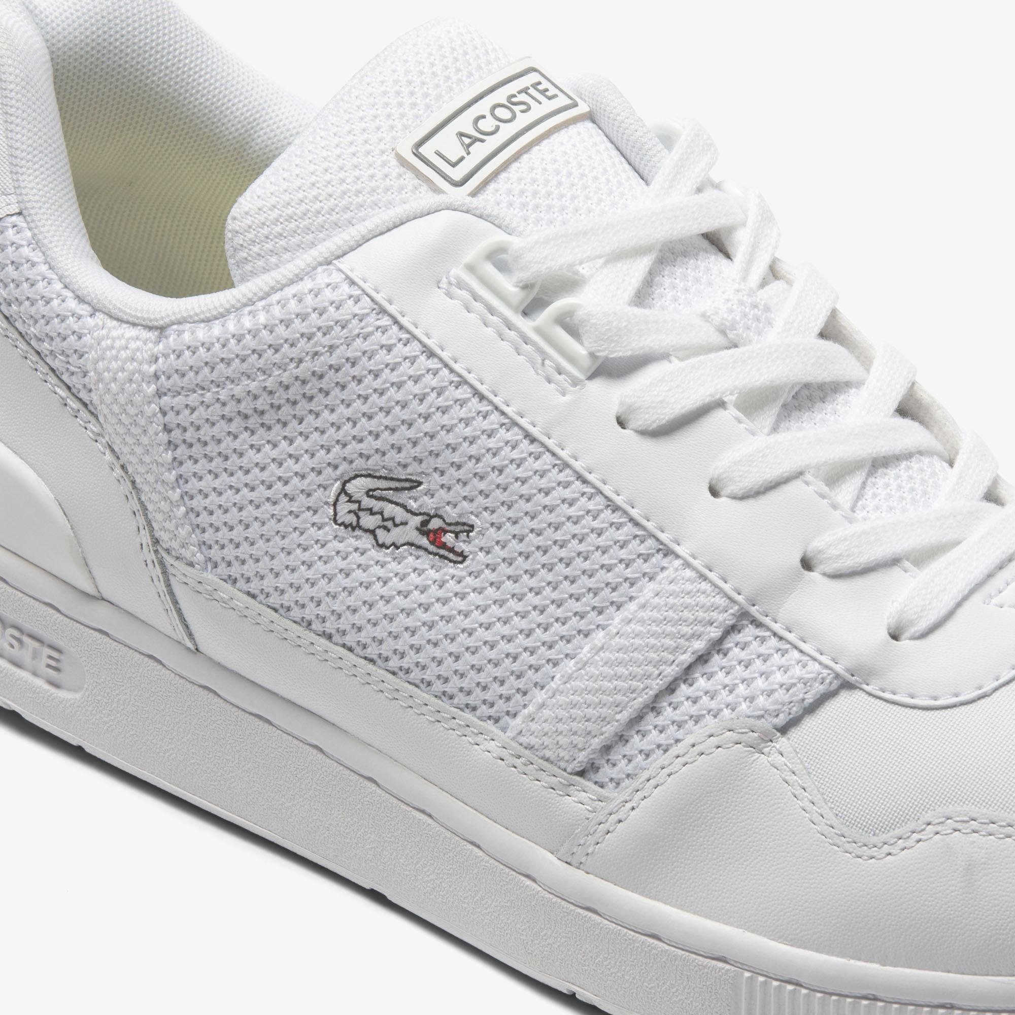 Lacoste T-Clip Piqué Erkek Beyaz Sneaker. 6