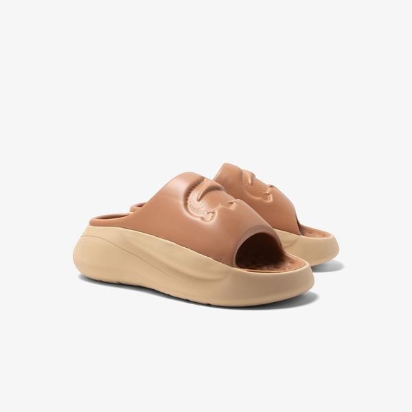 Lacoste Serve Slide 3.0 Brown women's slippers
