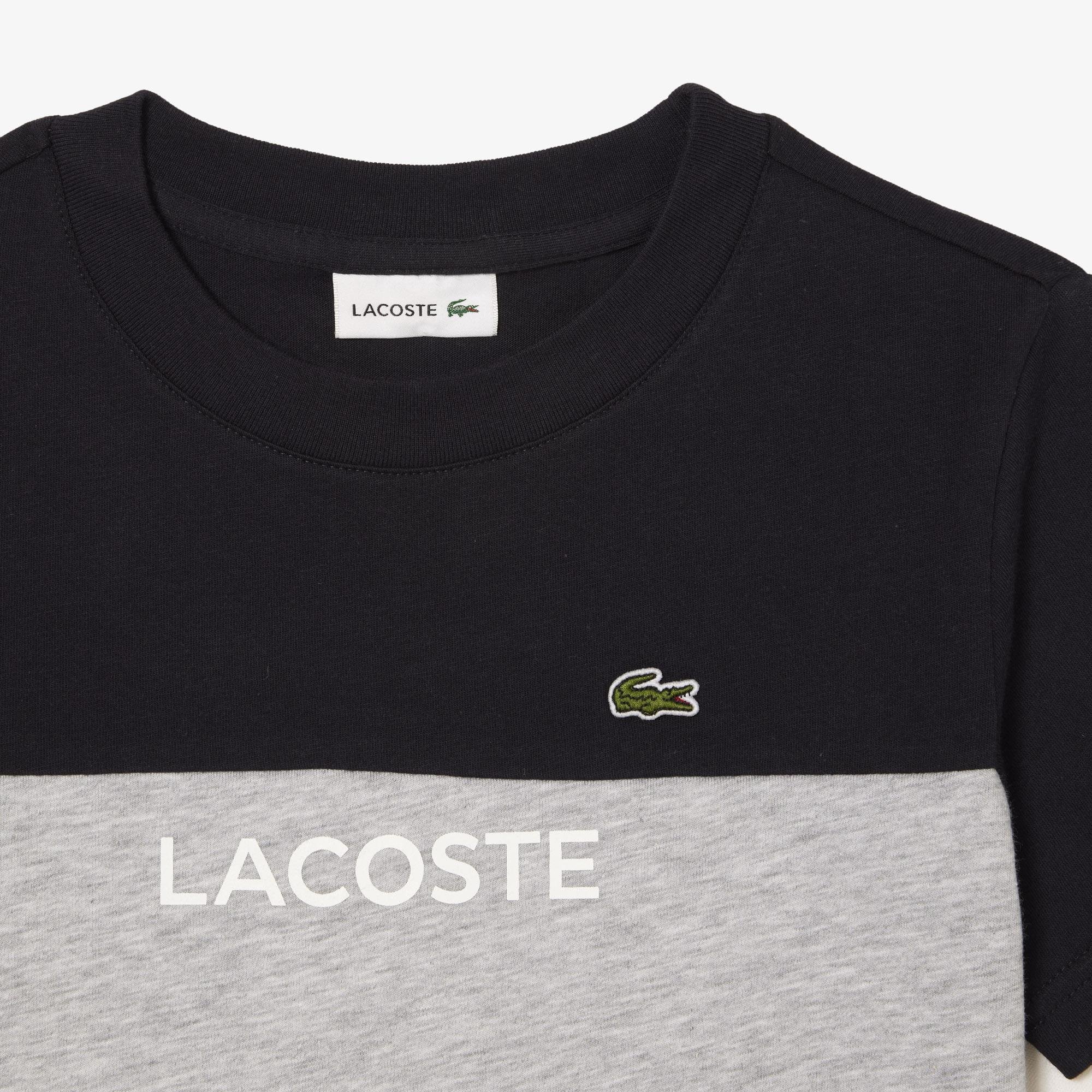 Detské tričko Lacoste Colourblock z organickej bavlny