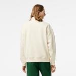 Lacoste męska bluza z bawełny organicznej z zamkiem pod szyją Loose Fit