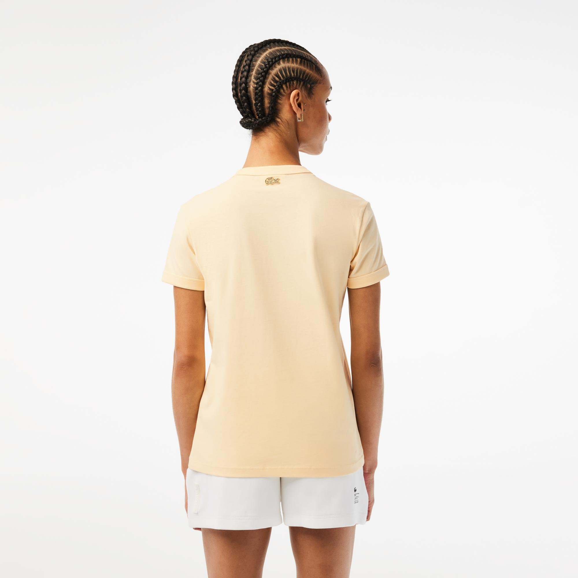 Lacoste Women’s Slim Fit Organic Cotton Jersey T-shirt