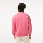 Lacoste férfi kerek nyakú laza szabású vintage lenyomatos pulóver