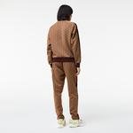 Lacoste férfi regular fit monogram lenyomatos cipzáras pulóver