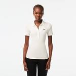 Lacoste Women's L.12.D Slim Fit Ribbed Cotton Polo