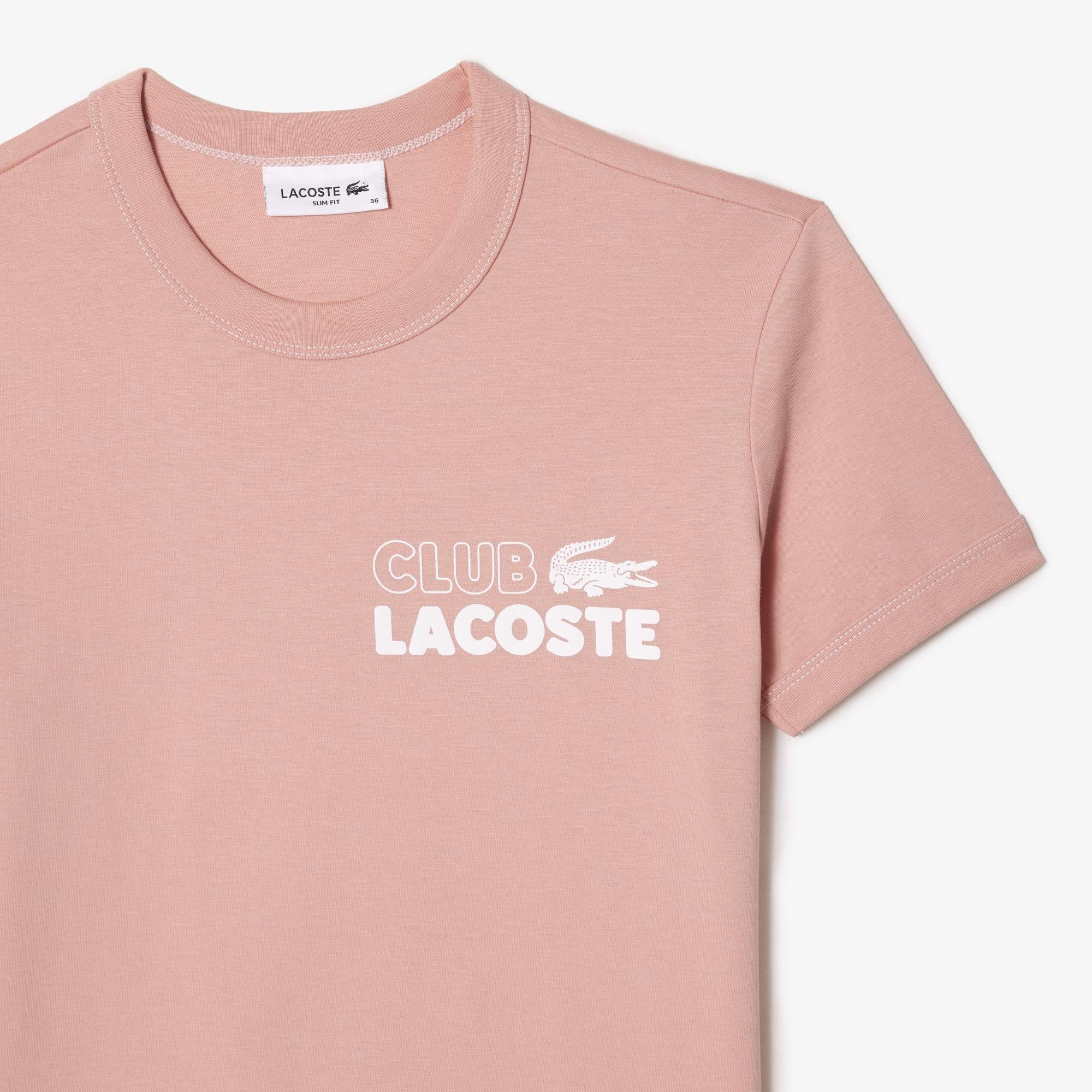 Lacoste női szűk szabású organikus pamut dzsörzé póló