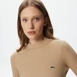 Lacoste Women's LIVE Lightweight Ribbed Cotton T-shirt