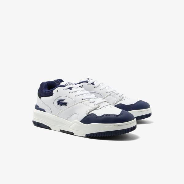 Lacoste Men’s Lineshot Mesh Collar Leather Trainers