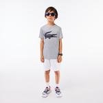 Lacoste dětské tenisové tričko SPORT z technické pleteniny s velkým krokodýlem