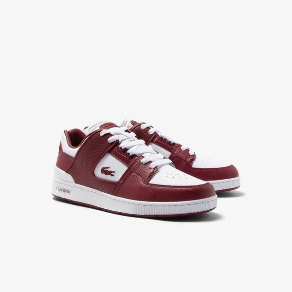 Lacoste Men's Court Cage Leather Eyelet Trainers