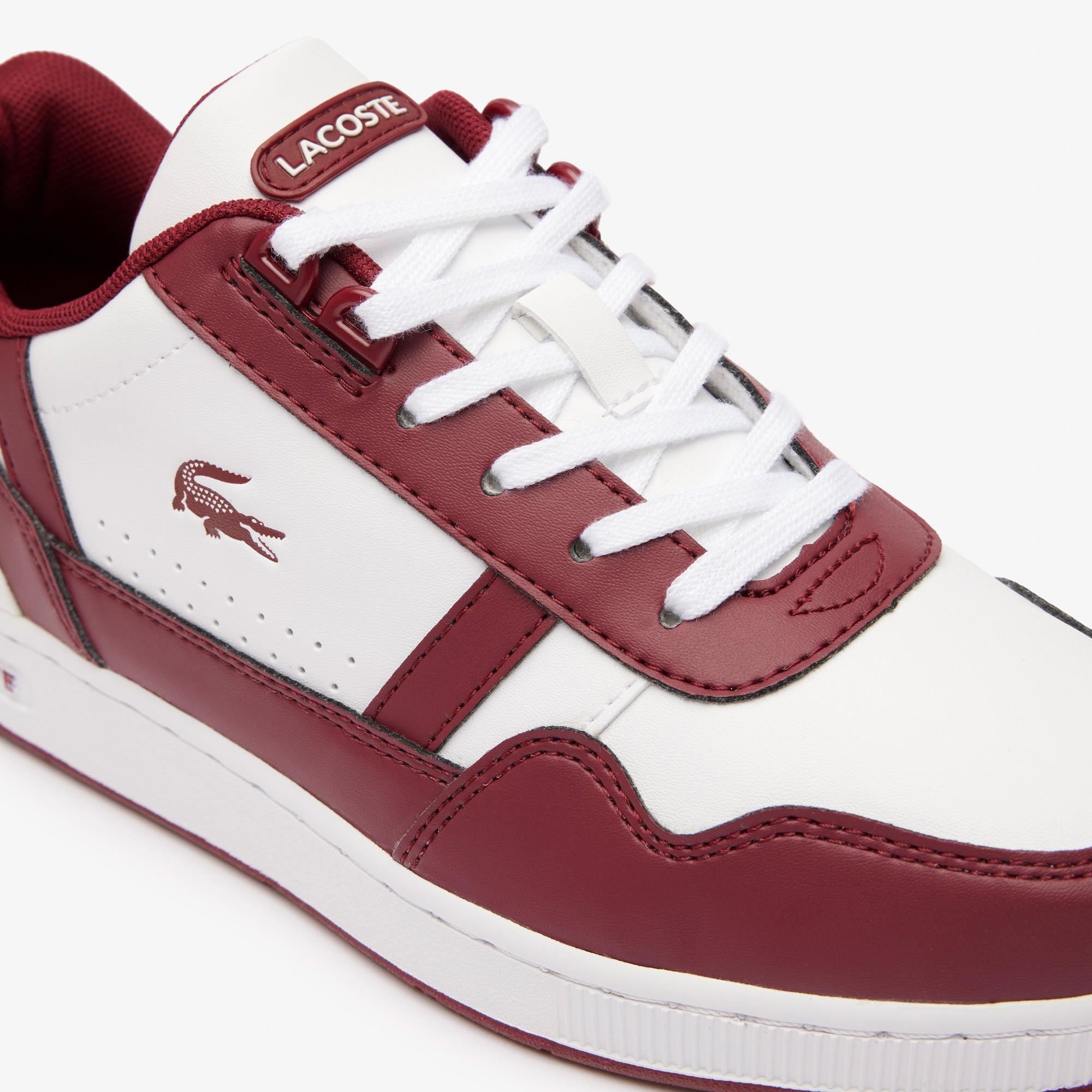 Lacoste Juniors' T-Clip Synthetic Trainers