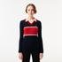 Lacoste French Made Contrast Polo Neck Sweater NPI