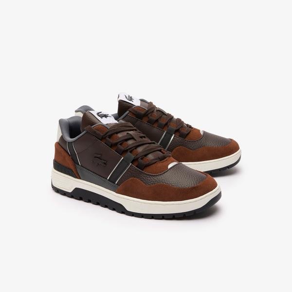 Lacoste Men's T-Clip Winter Leather Outdoor Trainers