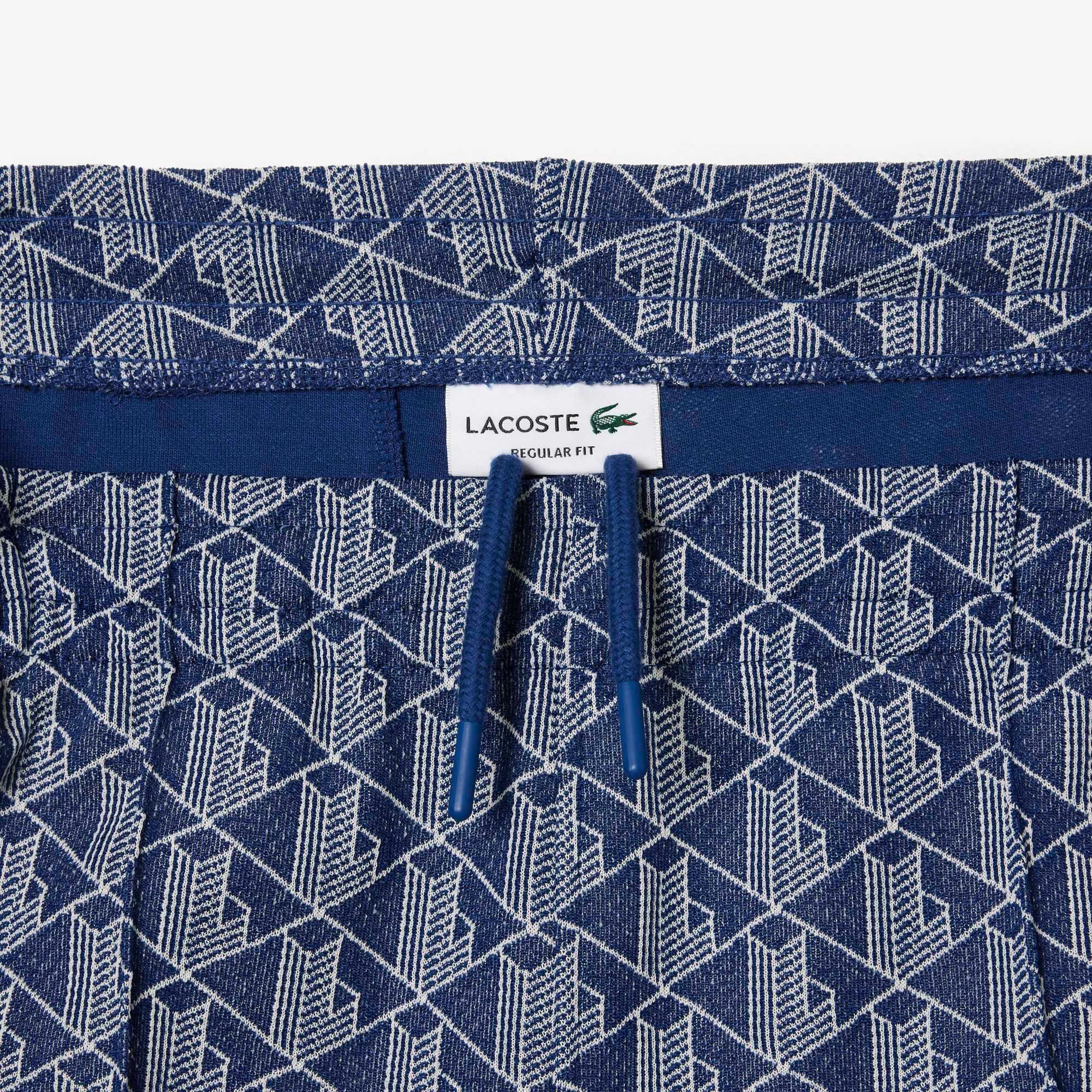 Spodnie dresowe Lacoste Paris z żakardowym monogramem 