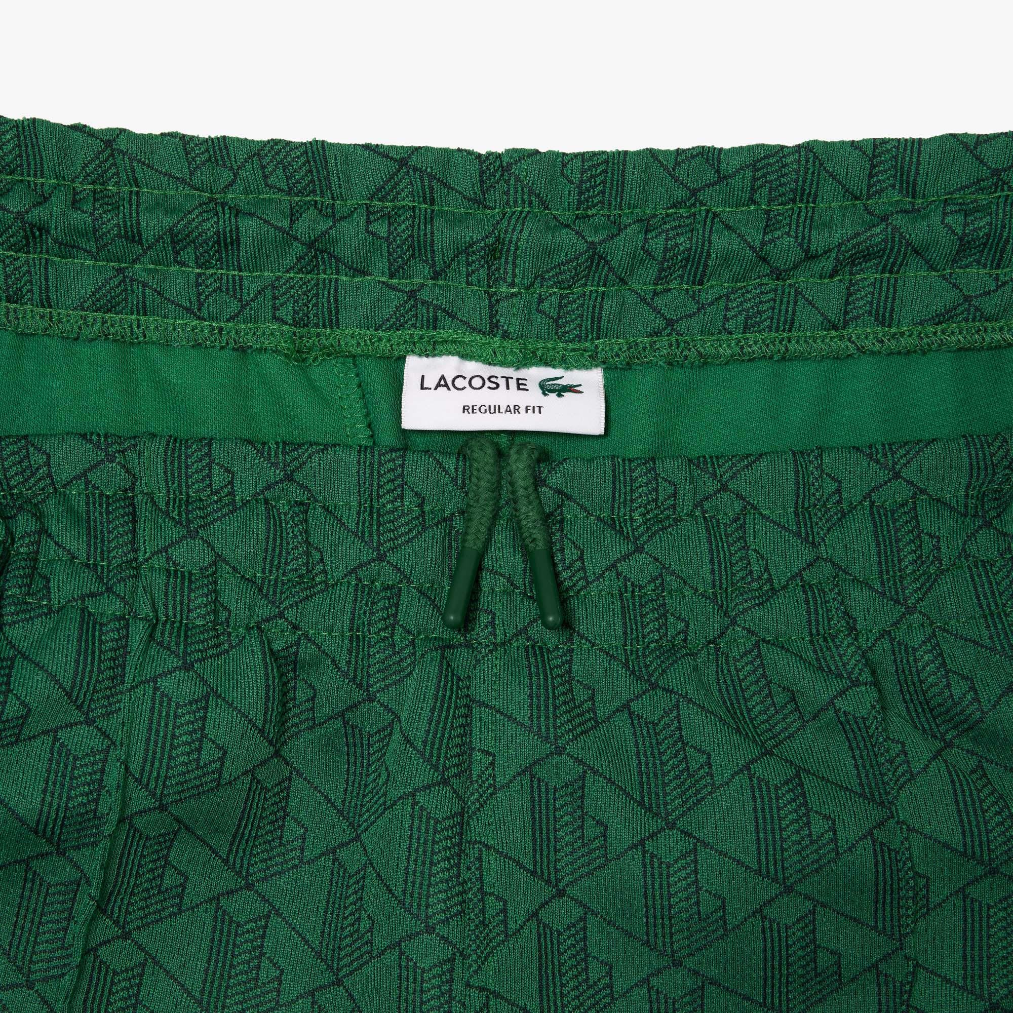 Spodnie dresowe Lacoste Paris z żakardowym monogramem 