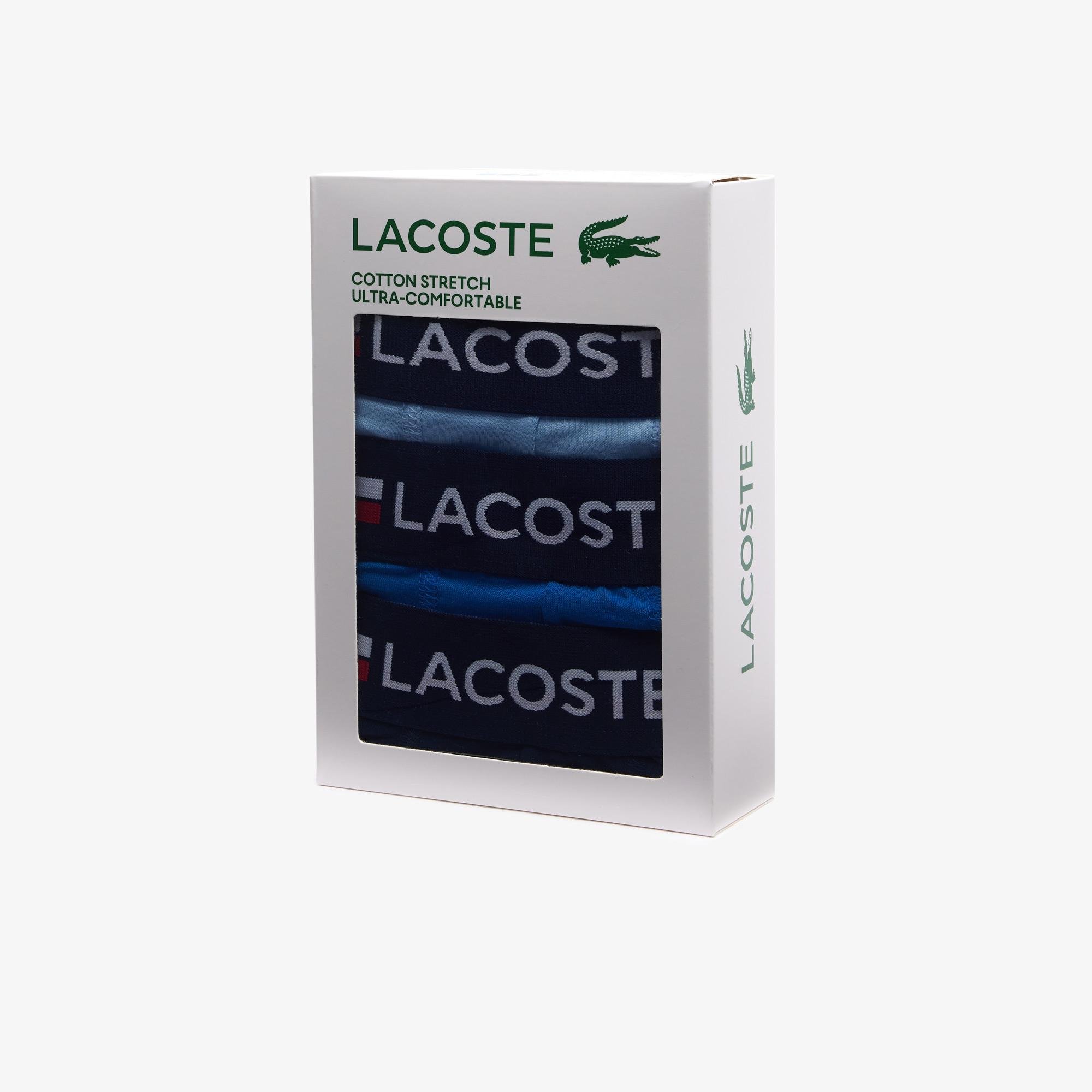 Lacoste 3 db. ikonikus boxeralsó három árnyalatú derékpánttal