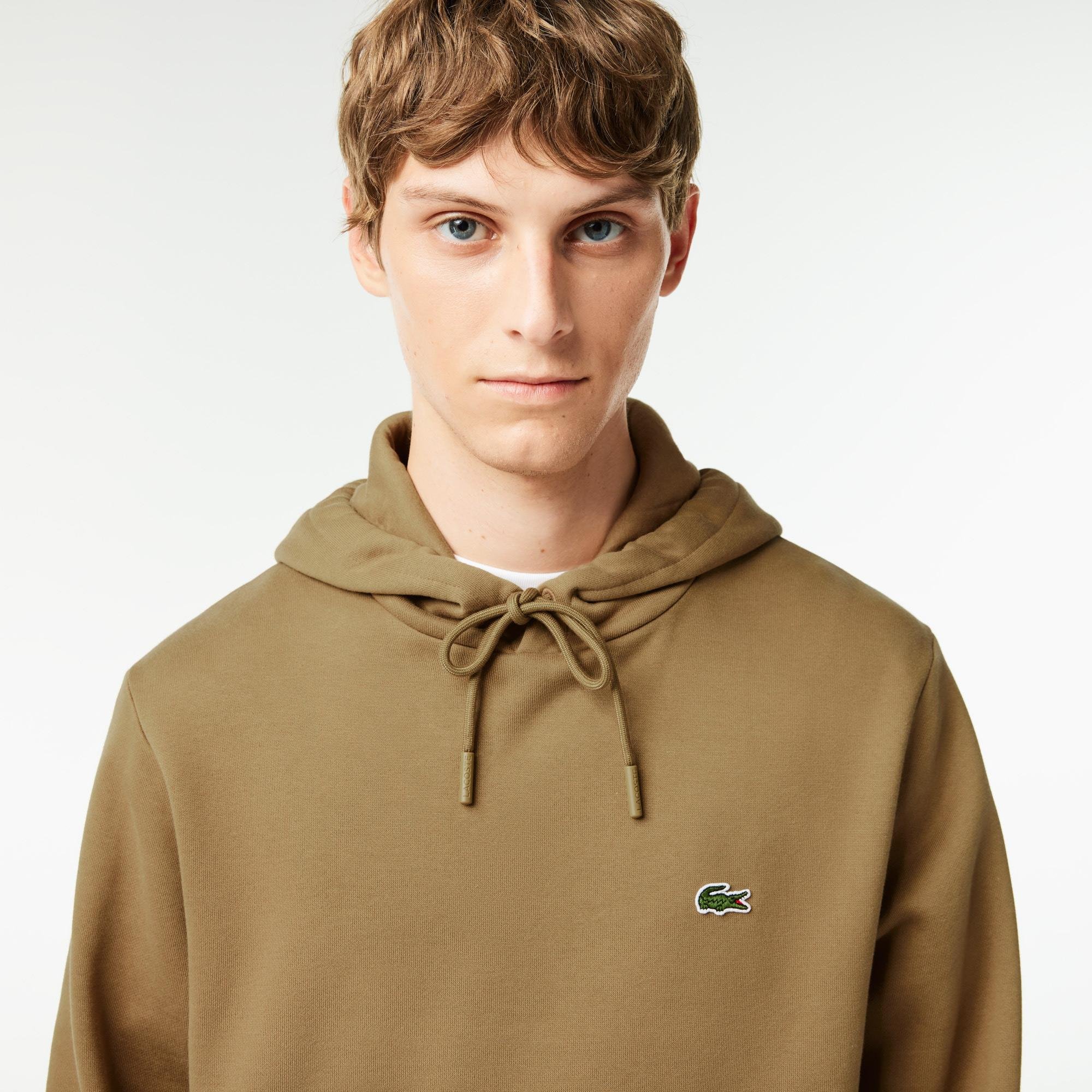 Lacoste Men's Organic Cotton Hooded Sweatshirt SH9623 SIX | lacoste.pl ...