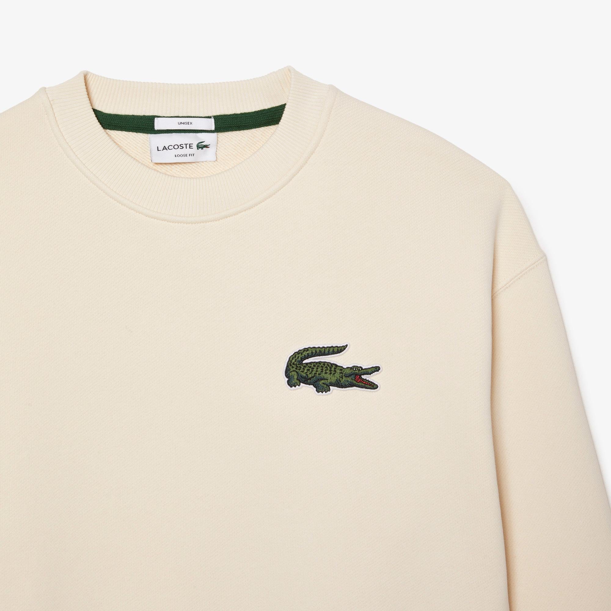 Lacoste Unisex Loose Fit Crocodile Badge Sweatshirt