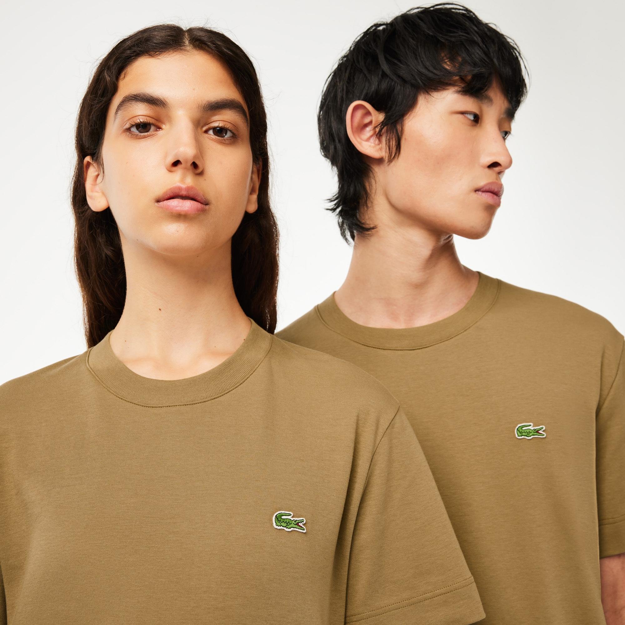 Lacoste T-shirt unisex z okrągłym dekoltem z bawełny organicznej