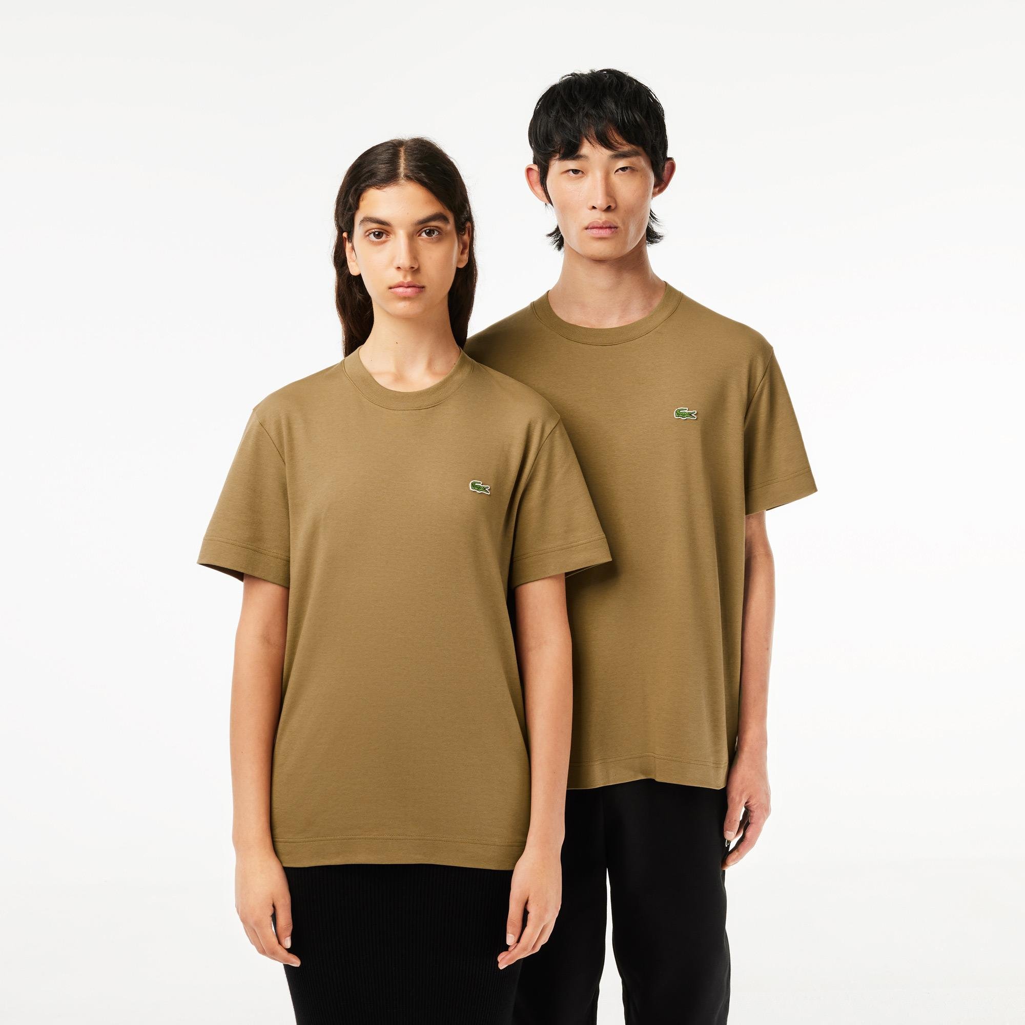 Lacoste Unisex tričko z organickej bavlny s okrúhlym výstrihom