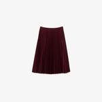 Lacoste dámska splývavá skladaná sukňa s elastickým pásom