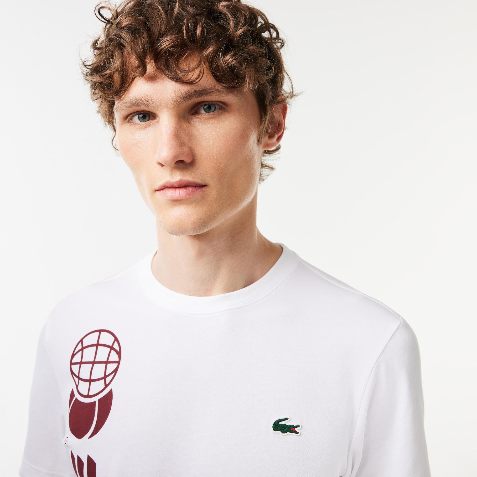 Lacoste Tennis x Daniil Medvedev Regular Fit T-shirt TH1795 | lacoste ...