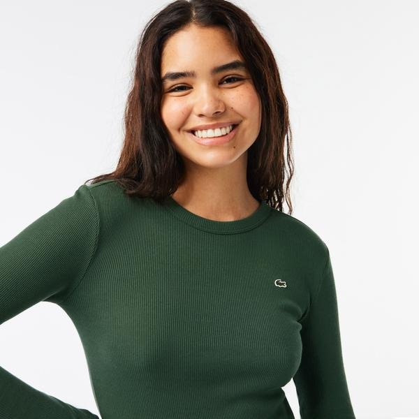 Lacoste Long Sleeved Cotton T-shirt