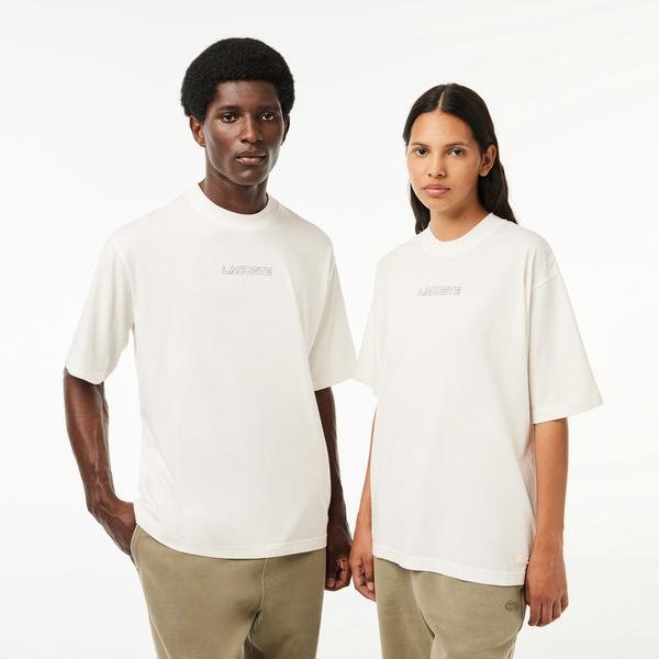 Lacoste tričko voľného strihu z bavlneného džerseja 