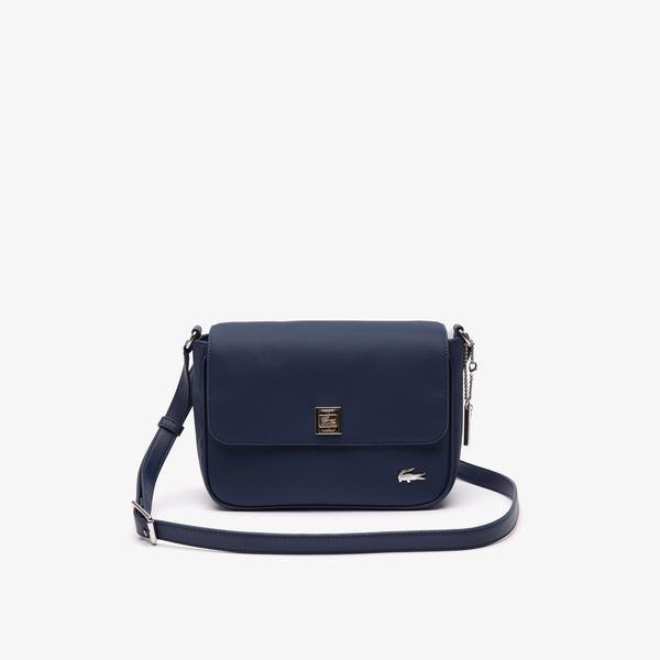 Lacoste Daily Lifestyle Coated Canvas Flap Close Bag