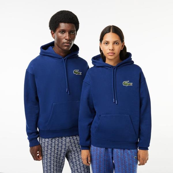 Lacoste Unisex Loose Fit Organic Cotton Hoodie