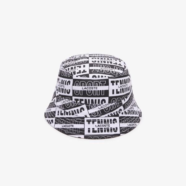 Lacoste Reversible Printed Cotton Bucket Hat 