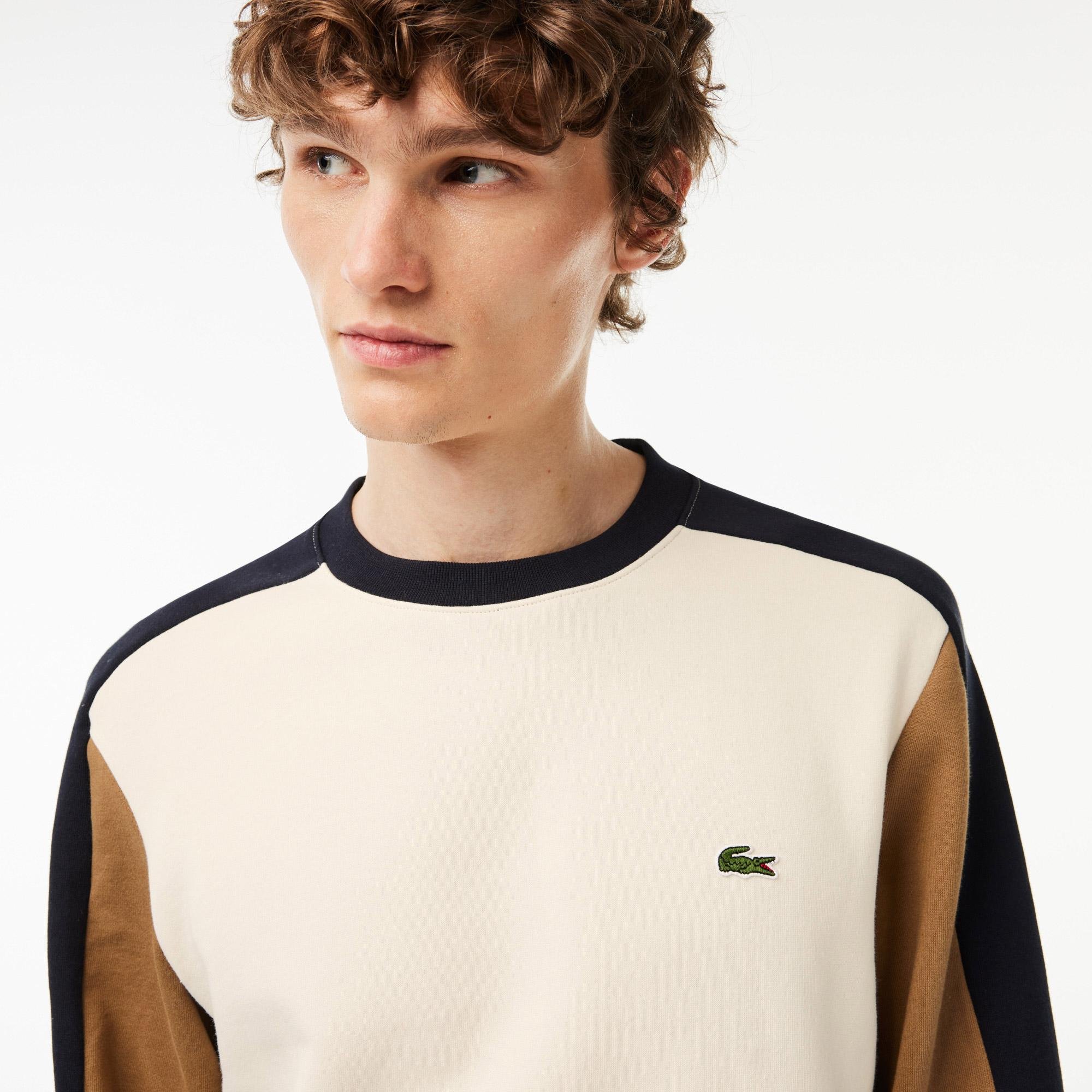 Lacoste Brushed Fleece Colourblock Sweatshirt